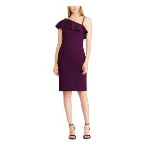 Ralph Lauren Sheath Cocktail Dress Purple size 12